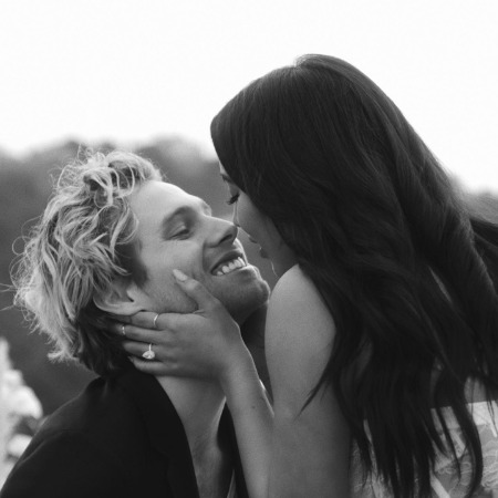 Luke Hemmings with his fiance Sierra Deaton.